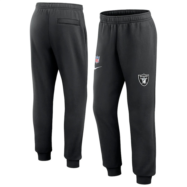 Men's Las Vegas Raiders Black Chop Block Fleece Sweatpants